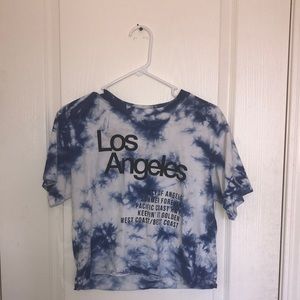Tie-Dye Los Angeles Crop Top